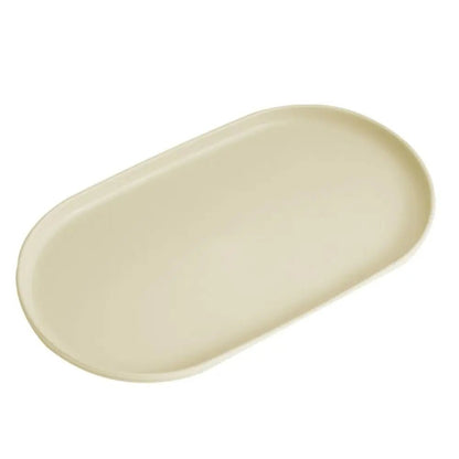 Nordic-Style Stackable Oval Dessert Tray – Reusable Serving Platter for Weddings, Parties, and Everyday Chic Storage