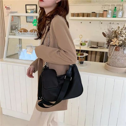 Nylon Shoulder & Crossbody Bag Set – Stylish & Versatile
