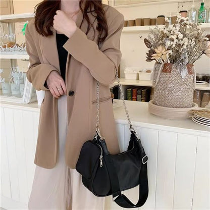 Nylon Shoulder & Crossbody Bag Set – Stylish & Versatile