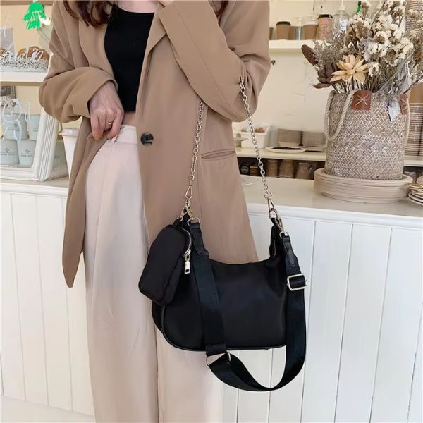 Nylon Shoulder & Crossbody Bag Set – Stylish & Versatile