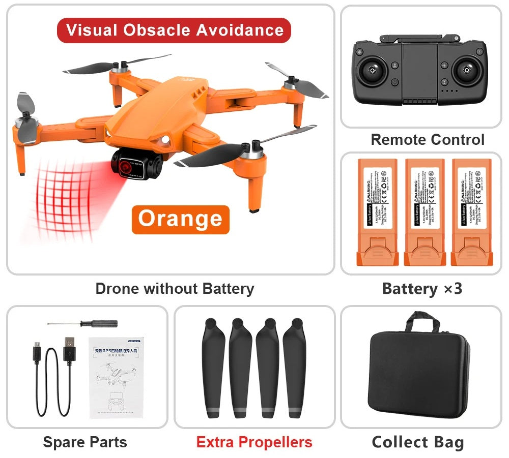 Drone with Camera – L900 Pro SE GPS RC Drone, Dual HD Camera, Foldable & Brushless