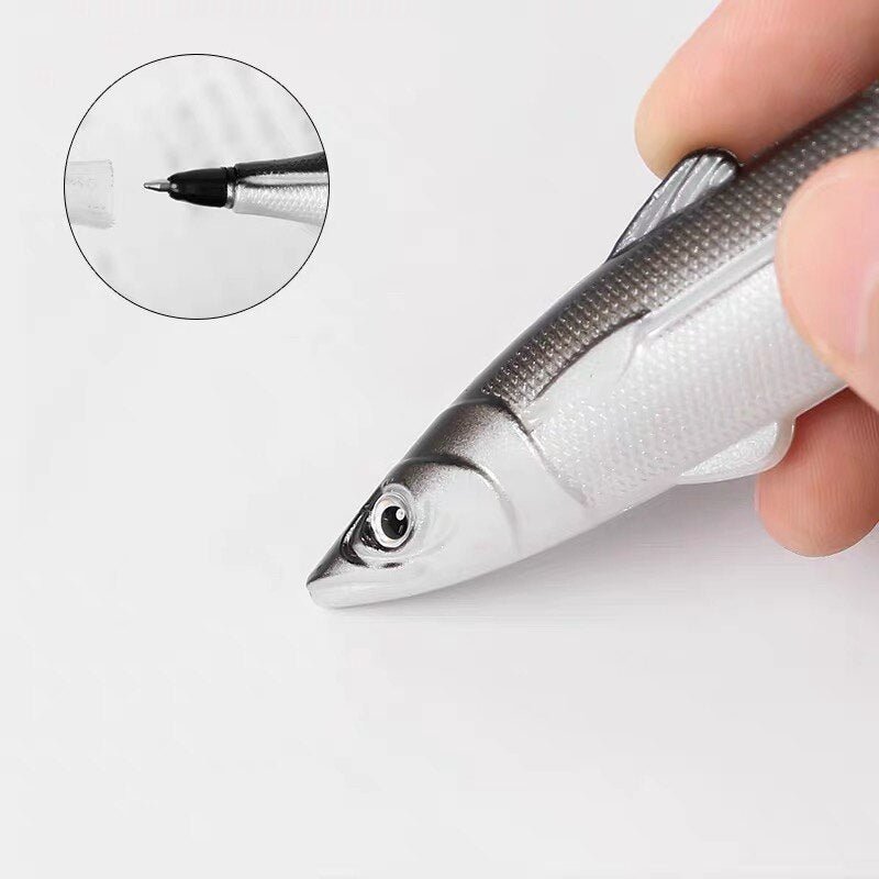 Ocean Fish Ballpoint Pen – 0.5mm Fine Tip for Smooth Writing, Perfect for Students & Creative Office Supplies