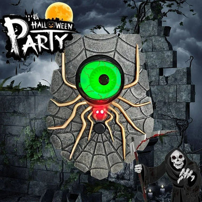 One-Eyed Doorbell - Halloween Doorbell Decoration, Luminous Eyeball Spider Bell Decor, Gift for Halloween