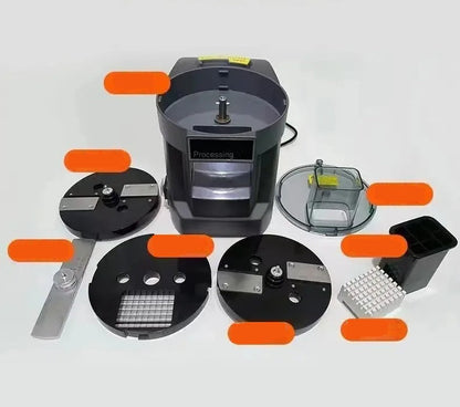 Commercial Vegetable Cutting Machine – Automatic Slicer, Shredder, and Dicer for Carrots, Potatoes, and More, Perfect for Fast Professional Kitchens