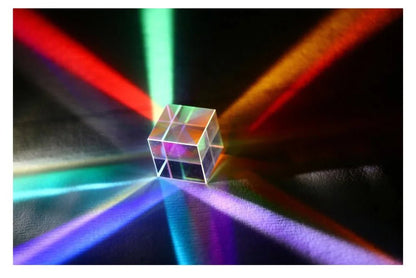 Optical Glass Prism Cube – 15mm Hexahedral Photography Gem for Home Décor & Creative Science Displays