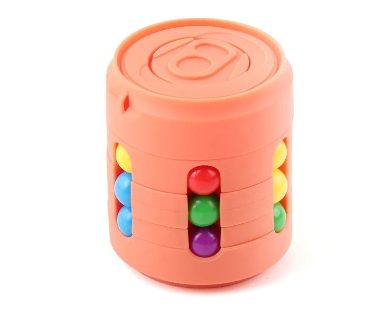Magic Rotating Beans Puzzle Cube – Montessori Educational Toy & Fidget Game for Kids and Adults Stress Relief