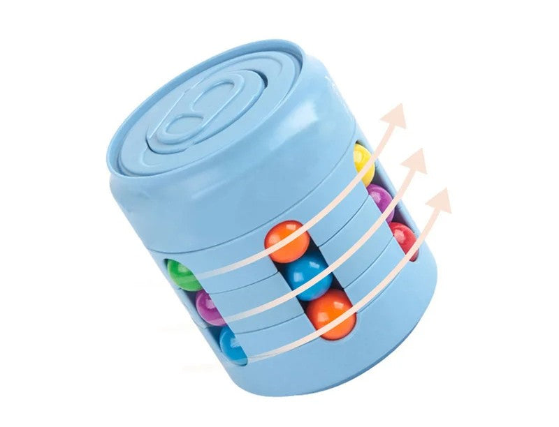 Magic Rotating Beans Puzzle Cube – Montessori Educational Toy & Fidget Game for Kids and Adults Stress Relief