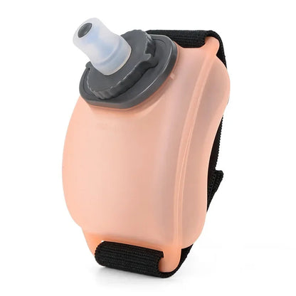 Wrist Water Bottle for Running – Hands-Free 7 oz Soft Silicone Flask with Strap