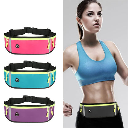 Outdoor Waist Pack for Sports – Waterproof Fitness Pouch for Cell Phones and Coins, Ideal for Running, Hiking, and Jogging