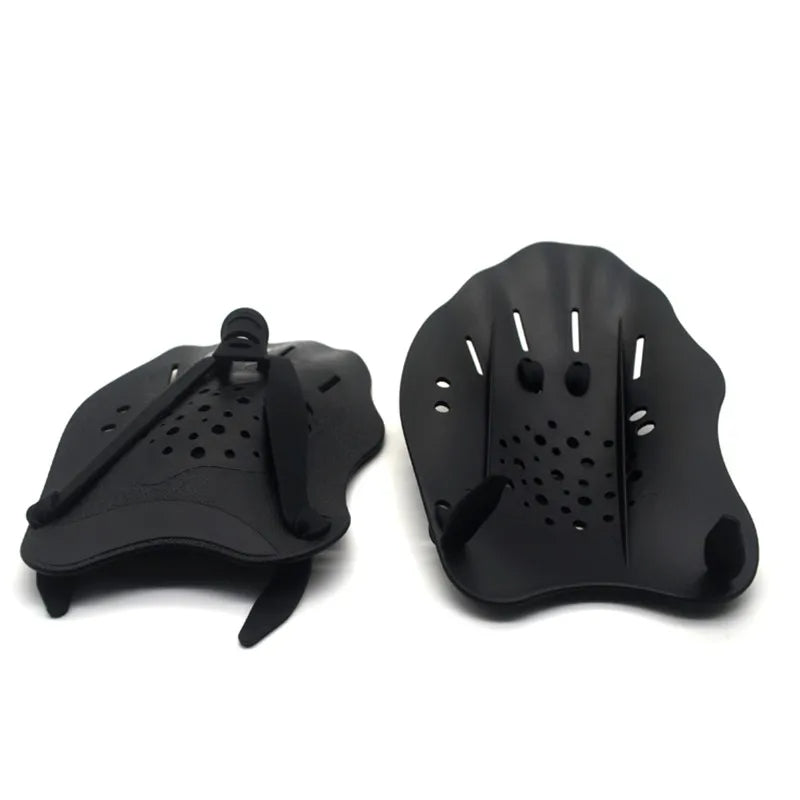 Swim Training Paddles - Adjustable Hand Fins for Adults & Kids, Enhance Stroke Efficiency, Water Resistance & Swim Power