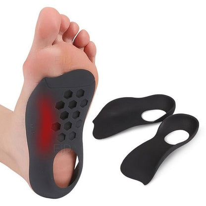 Orthopedic Insoles — 3/4 Length Arch Support Inserts for Plantar Fasciitis (1 Pair)
