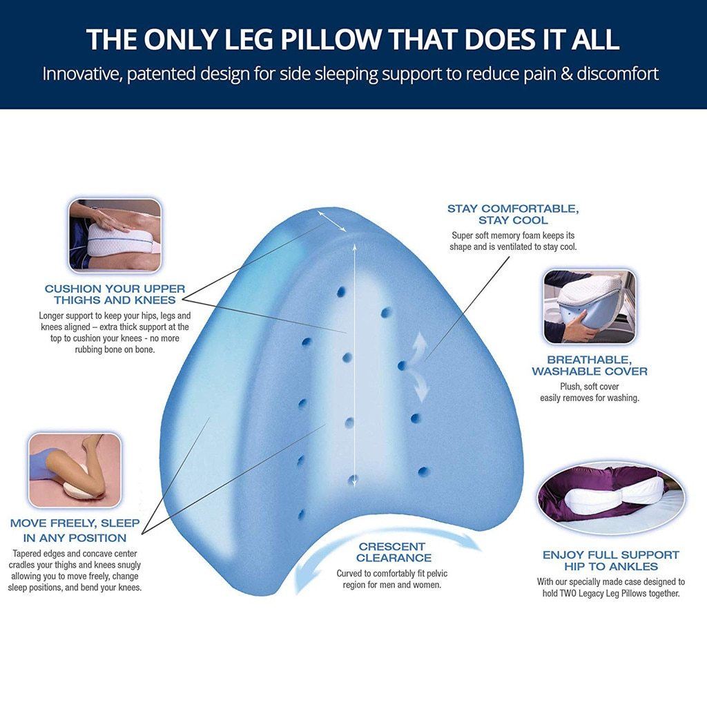 Orthopedic Leg Pillow With Memory Foam