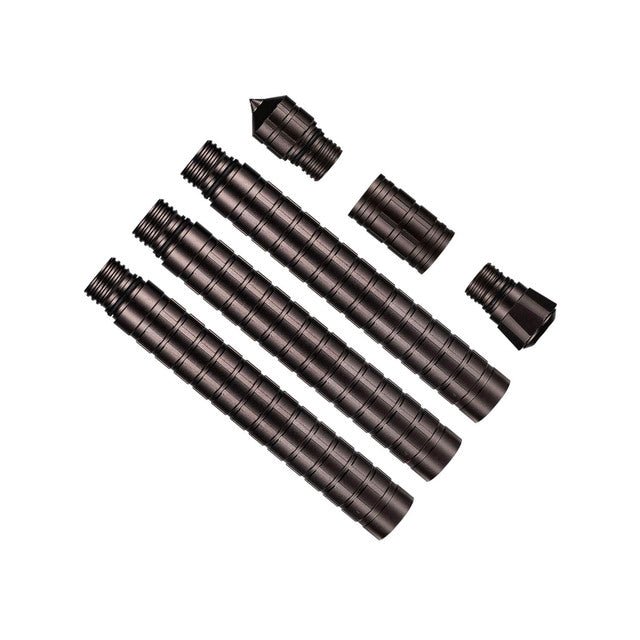 Screw-Together Trekking Staff with Camp Tool Heads – 3 to 6 Aluminum Tubes