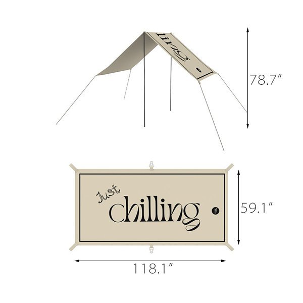 Outdoor Camping Canopy - Wilderness Haven: Adventure Canopy - Premium Camping Gear