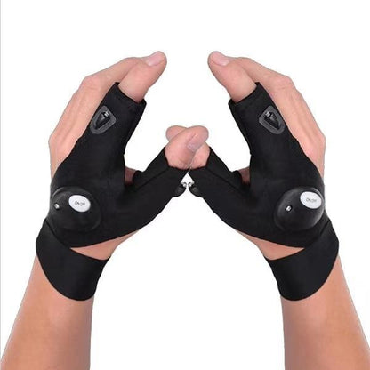 Outdoor LED Flashlight Glove, Camping Fishing Accessories, Gifts for Men Dad Husband Him