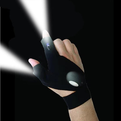 Outdoor LED Flashlight Glove, Camping Fishing Accessories, Gifts for Men Dad Husband Him