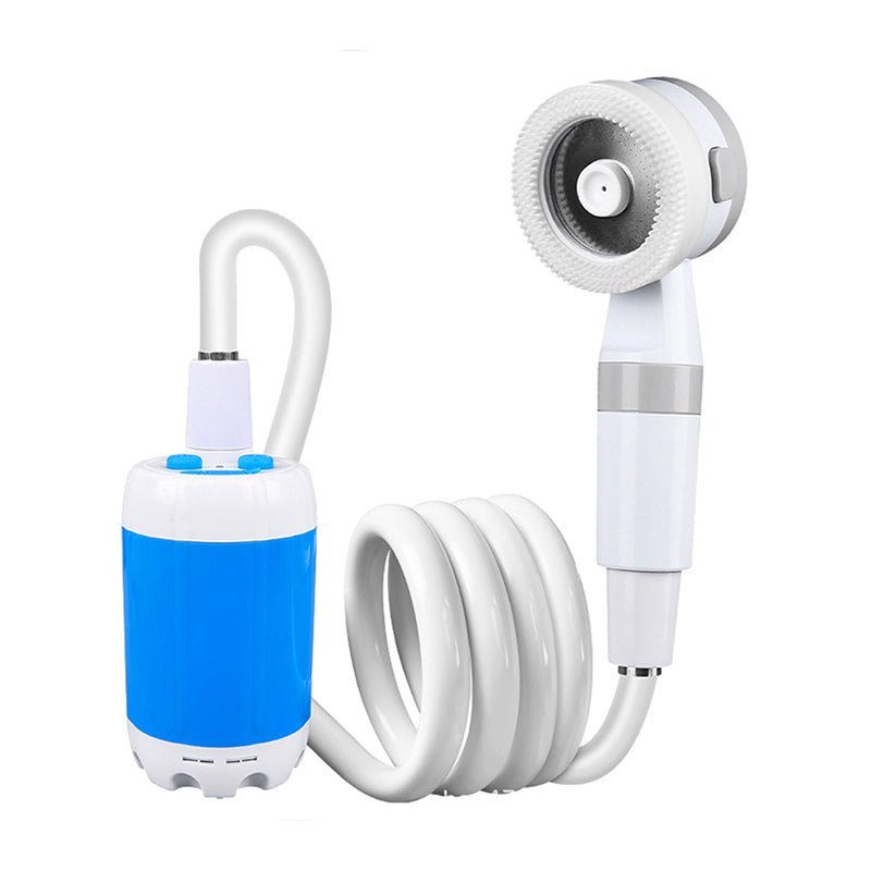 Outdoor Rechargeable Electric Camp Shower -  Waterproof Portable Outdoor Shower Set