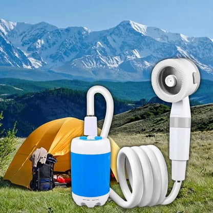 Outdoor Rechargeable Electric Camp Shower -  Waterproof Portable Outdoor Shower Set