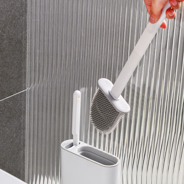 Wall-Mounted Toilet Brush & Plunger Set - Modern, Space-Saving Design!