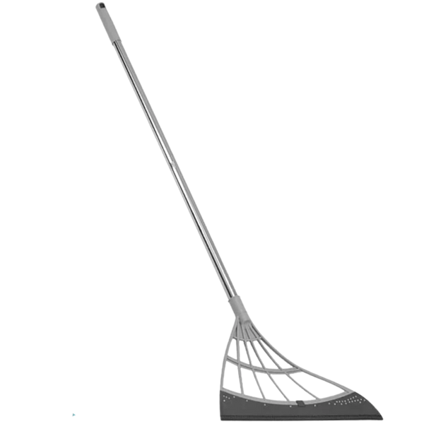 Telescopic rubber sweeper