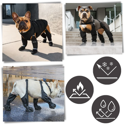 Waterproof Dog Suspenders Boots