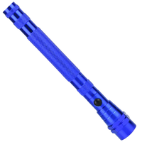 Telescopic magnetic LED flashlight