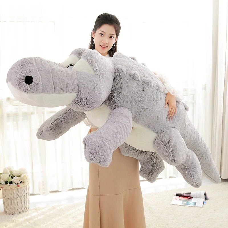 Oversized Huggable Crocodile Plush Pillow – Ultra-Soft Simulation Pillow for Kids & Girls