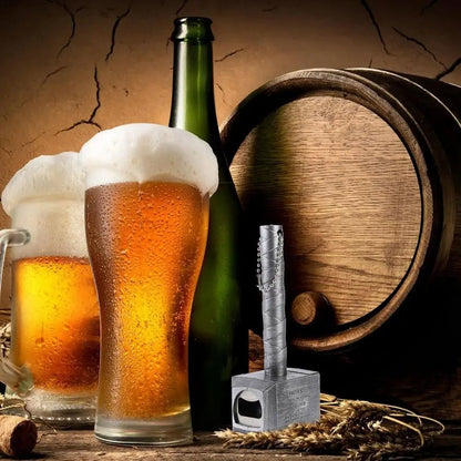 Oversized Thor-Shaped Beer Bottle Opener – Multifunctional Hammer Design with Long Handle for Kitchen and Bar Adventures