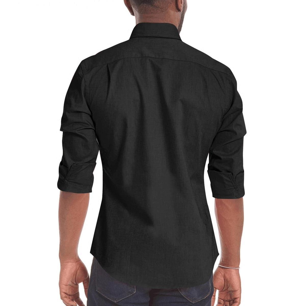 Oxford Stretch Zip Shirt - No Iron Wrinkle Free Casual Button Down Long Sleeve