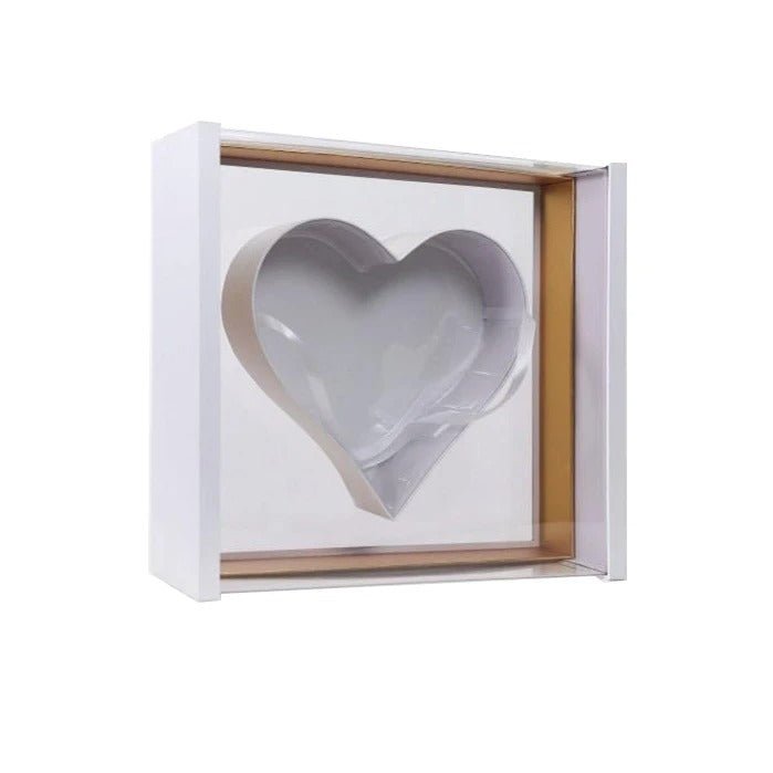 Pack My Heart - Transparent Window Designer Love Heart Shaped Flower Gift Perfect for Valentine's Day