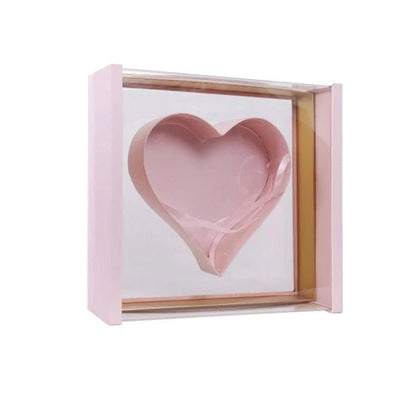 Pack My Heart - Transparent Window Designer Love Heart Shaped Flower Gift Perfect for Valentine's Day