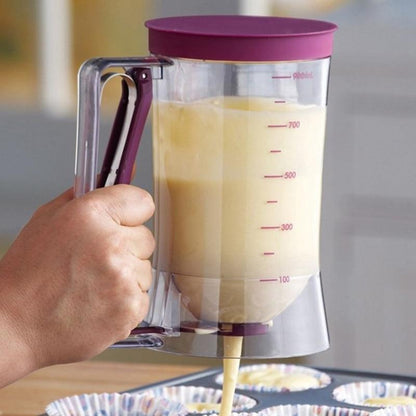 Pancake Batter Dispenser - 900ML Dispenser Perfect for Pancakes, Cupcake, Waffle, Muffin Mix, Crepe & Cake