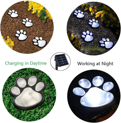 Paw Garden Lights - Paw Print  Solar Lights