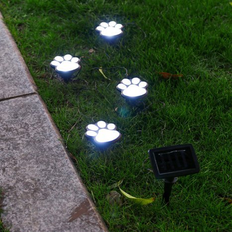 Paw Garden Lights - Paw Print  Solar Lights