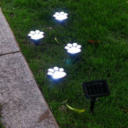 Paw Garden Lights - Paw Print  Solar Lights