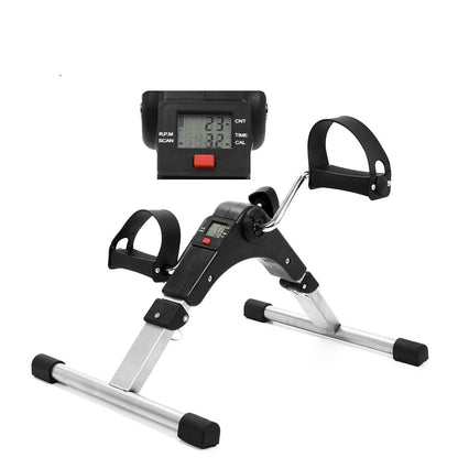 Pedals Exercise Bike Portable - Foldable Pedal Exerciser with Digital LCD Display