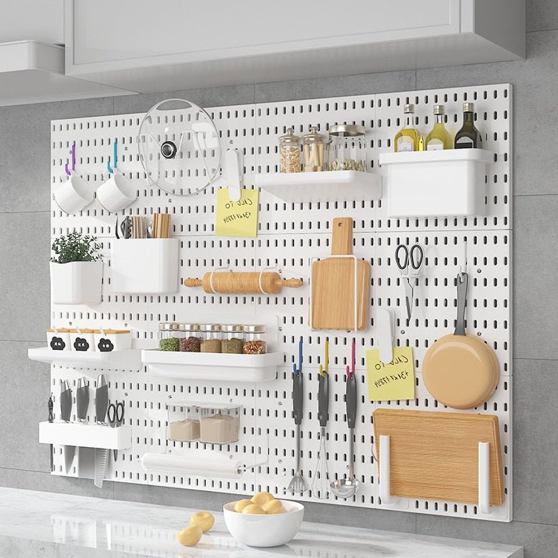 Customizable Peg Board - Wall Rack Organizer