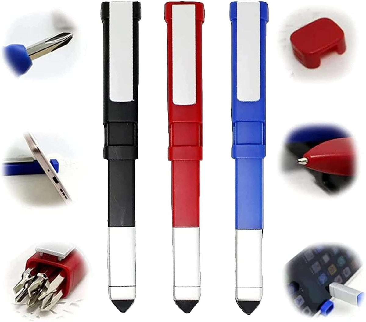 Pen-shaped Phone Holder - Multifunctional Ballpoint Pen with Screwdriver Sets