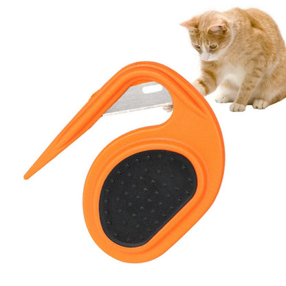 Pet Grooming Hair Knot Splitter & Undercoat Comb – Effortlessly Detangle Knots and Remove Hair for Long-Haired Dogs. Perfect Tool for a Smooth, Tangle-Free Coat
