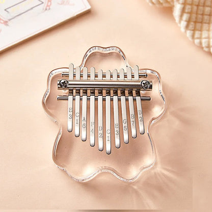 Crystal Clear Acrylic Kalimba – Portable Thumb Piano with 10/17/21 Keys for Soothing Melodies