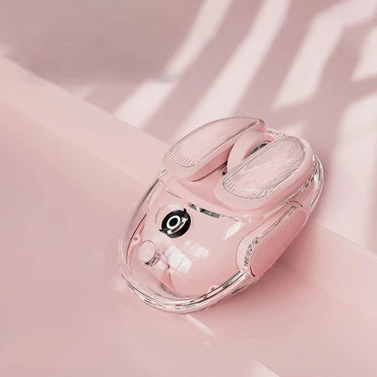 Transparent Wireless Mouse – Silent Click, Bluetooth + 2.4G Dual-Mode, Rechargeable, RGB
