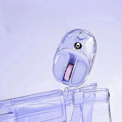 Transparent Wireless Mouse – Silent Click, Bluetooth + 2.4G Dual-Mode, Rechargeable, RGB