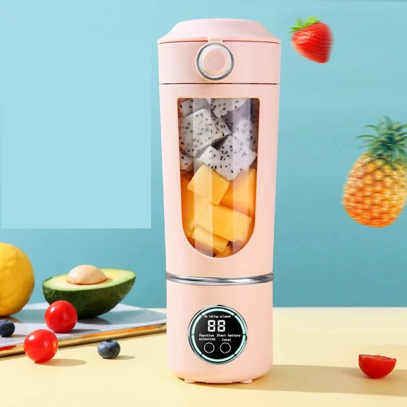 Portable Juice Maker Blender – 700ml Durable Steel Blade 2-in-1 Smoothie & Shake Maker Bottle for On-the-Go Nutrition