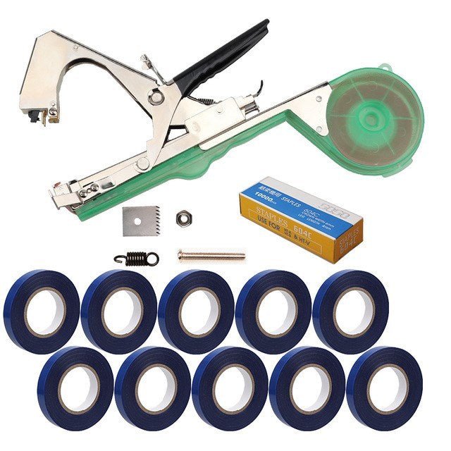 Plant Upright Tying Tool - Plant Tape Gun for Grapes, Raspberries, Tomatoes and Vining Vegetables Tying Machine
