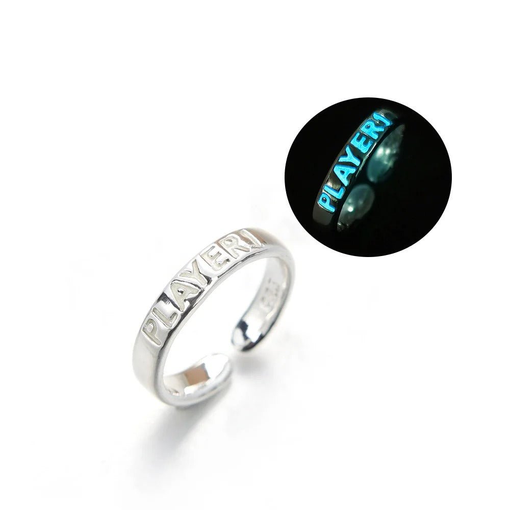 Player 1 Player 2 Couple Gaming Ring - Matching Ring for  Lovers this Valentine's Day