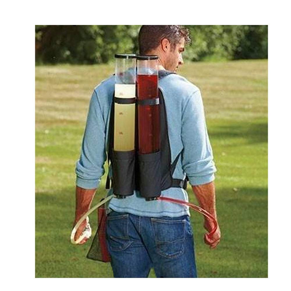 Plum Wheat Portable Backpack Dispenser – 6L Dual Shot Beverage Companion for Beer, Cocktails & More