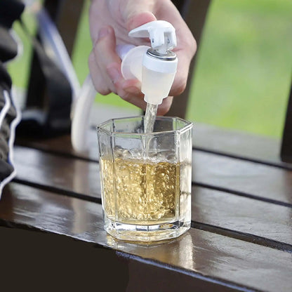 Plum Wheat Portable Backpack Dispenser – 6L Dual Shot Beverage Companion for Beer, Cocktails & More