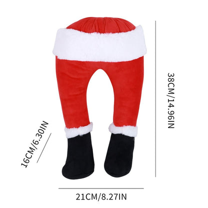 Plush Santa Legs for Christmas Tree - Christmas Tree Decoration Santa Claus Legs