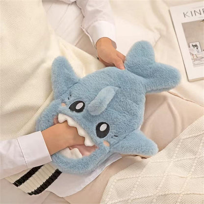 Plush Shark Hand Warmer Bag – Cozy Hot Water Bag for Snuggly Warm Hands & Feet, Perfect for Girls On-the-Go