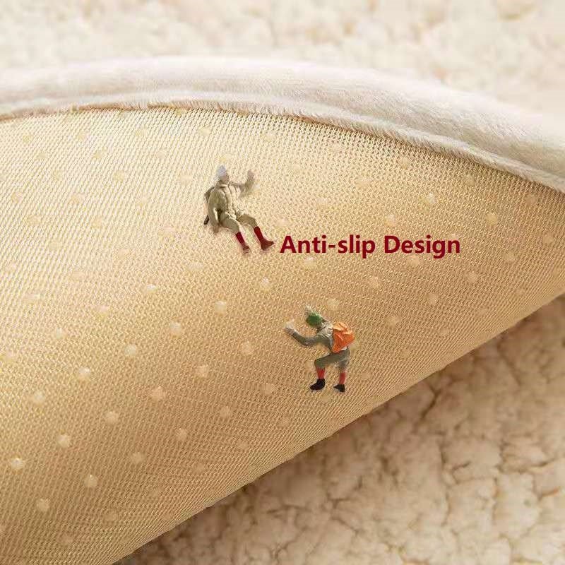 Plush Sofa Cover - Thicken Plush Soft and Smooth Sofa Covers for Living Room Anti-slip Couch Cover